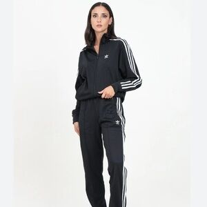 Adidas Classic Black Highrise Track Sweat Pants Size Extra Small
